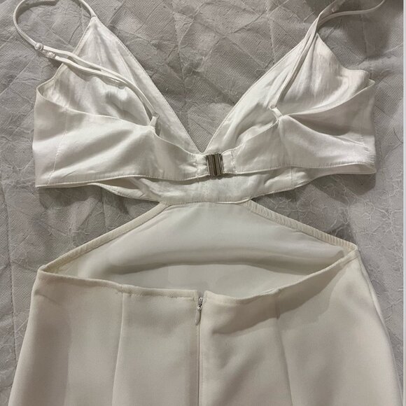Abercrombie and fitch midi white cut out dress - Picture 2 of 8